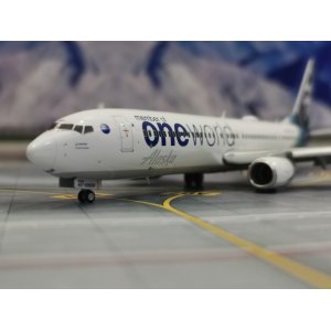 Alaska Airlines 阿拉斯加航空 Boeing 737-900ER N487AS 寰宇一家 襟翼放下版 G2ASA1015F Geminijets 1:200