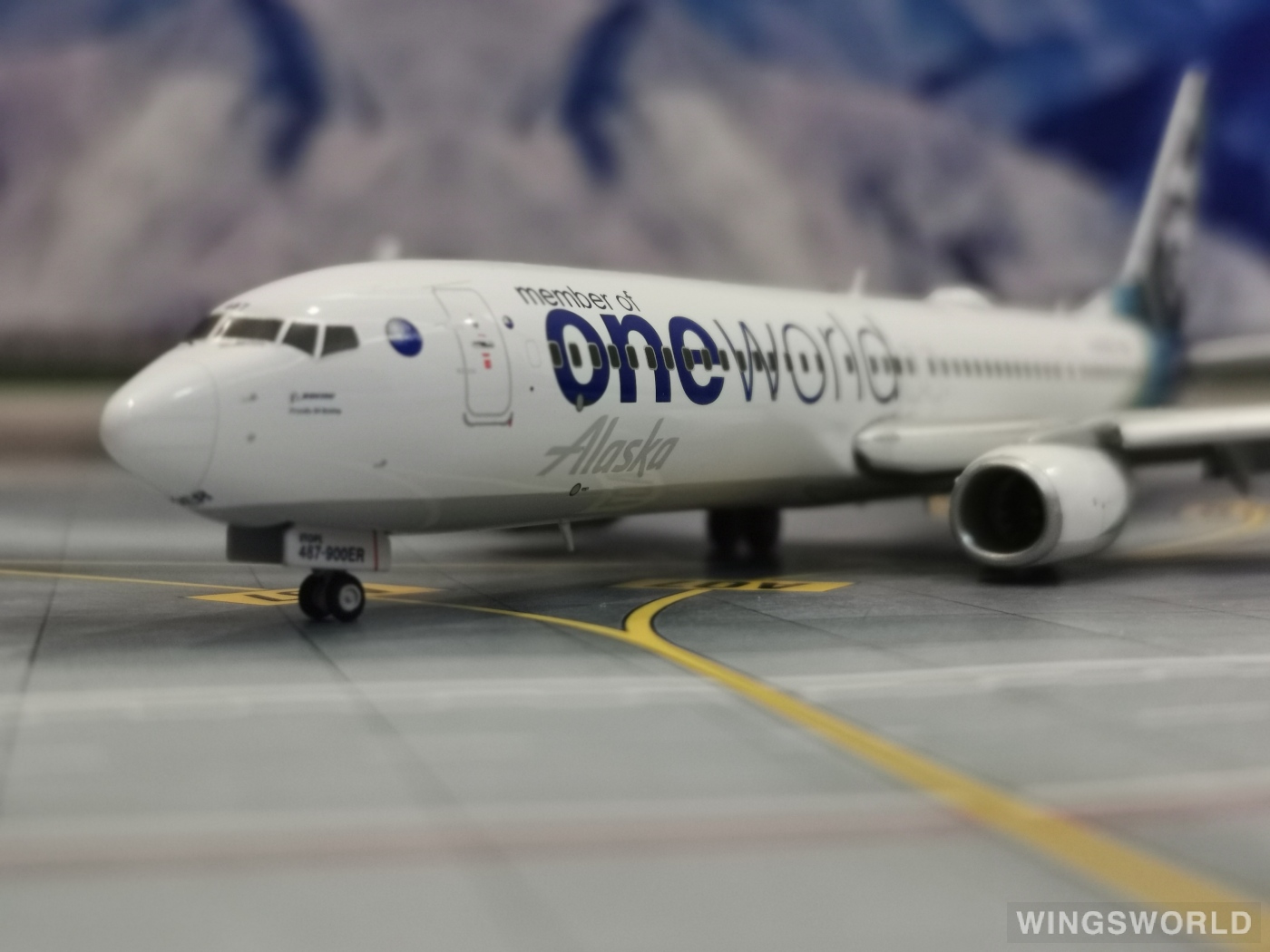 Geminijets 1:200 G2ASA1015F Alaska Airlines 阿拉斯加航空 Boeing 737-900ER N487AS