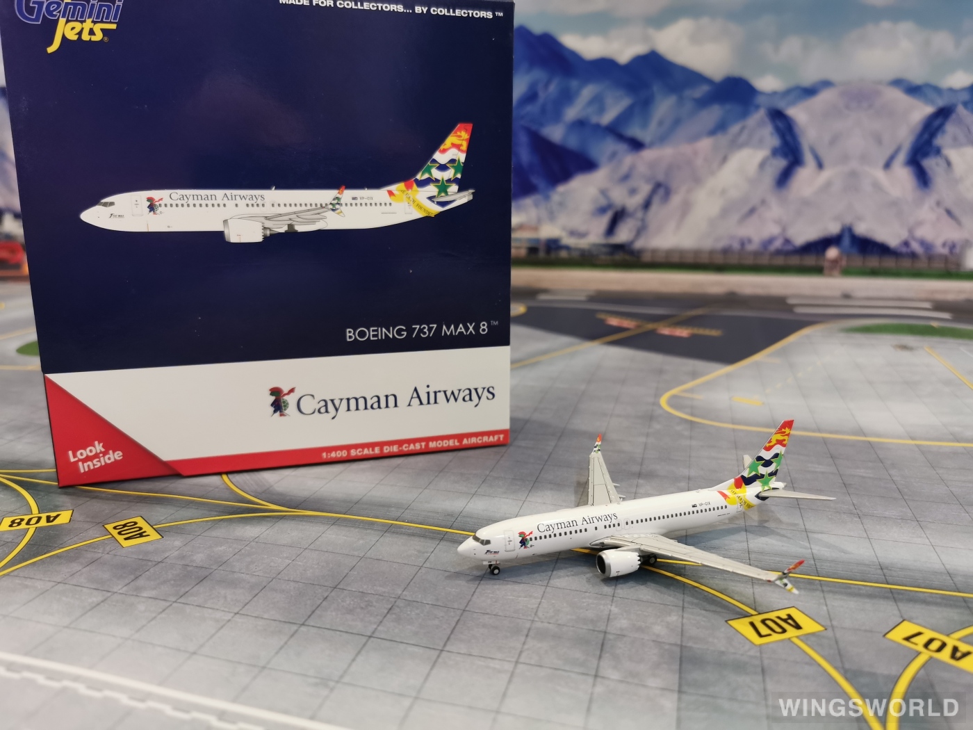 Geminijets 1:400 GJCAY1878 Cayman Airways 开曼航空 Boeing 737 MAX 8 VP-CIX