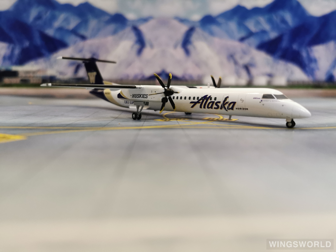 Geminijets 1:200 G2ASA1017 Alaska Airlines 阿拉斯加航空 Bombardier Dash 8-400 N435QX