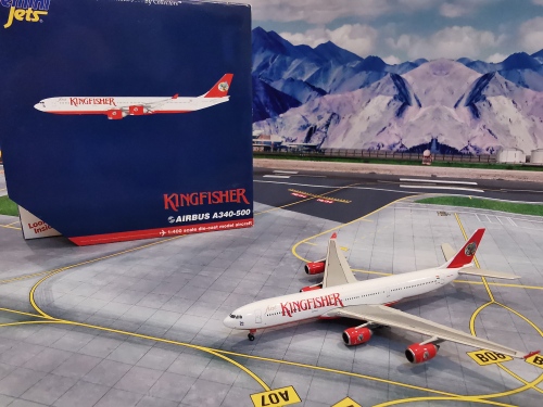 Kingfisher Airlines 翠鸟航空 Airbus A340-500 VT-VJA  GJKFR879 Geminijets 1:400