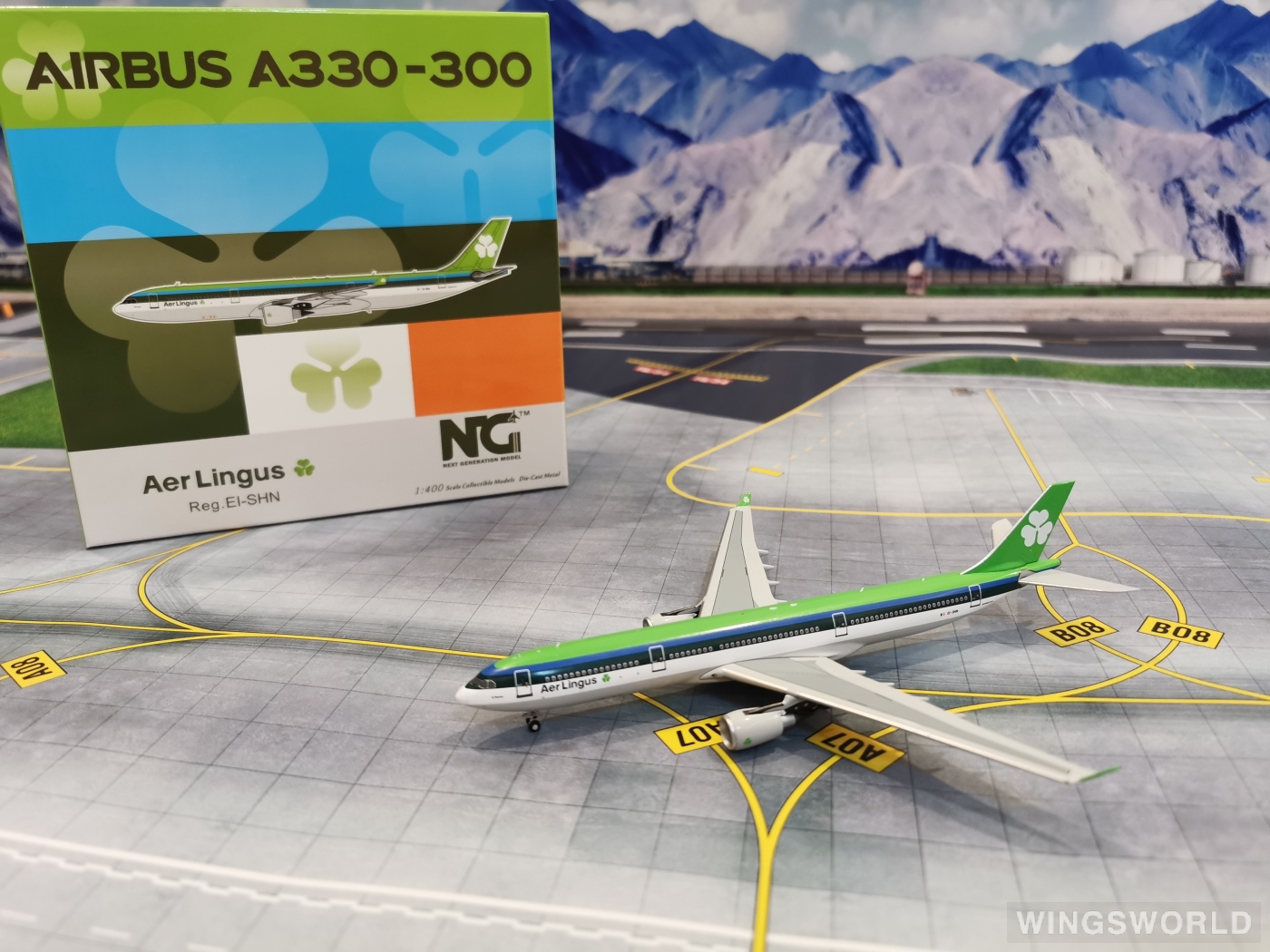 NGmodels 1:400 NG62027 Aer Lingus 爱尔兰航空 Airbus A330-300 EI-SHN