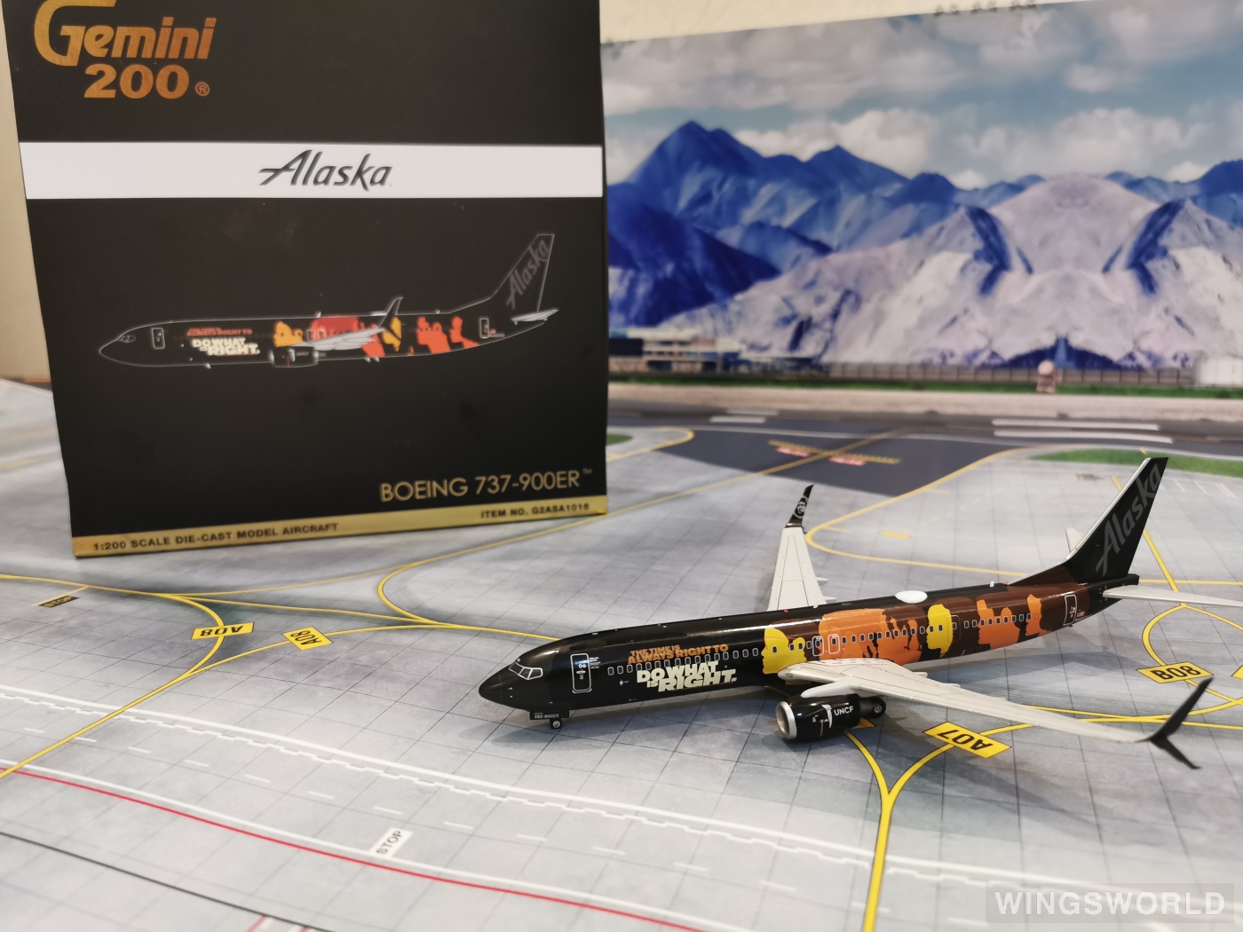 Geminijets 1:200 G2ASA1016 Alaska Airlines 阿拉斯加航空 Boeing 737-900ER N492AS