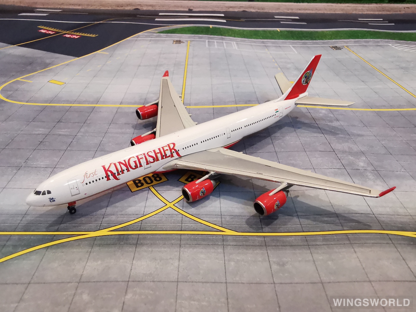 Geminijets 1:400 Airbus A340-500 Kingfisher Airlines 翠鸟
