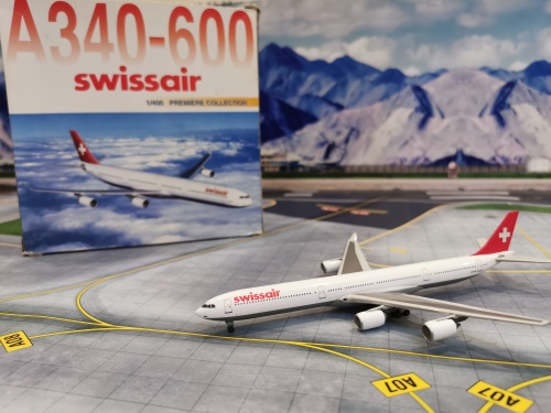 Dragon Models 1:400 Airbus A340-600 Swissair 瑞士航空55383
