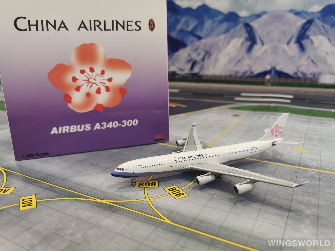 Aviation400 1:400 AV434003 China Airlines 中华航空 Airbus A340-300 B-18803