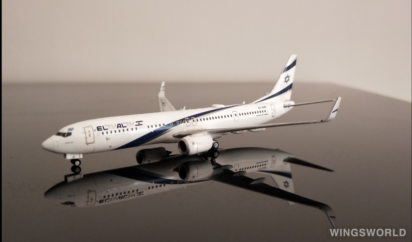 Geminijets 1:400 GJELY1956 El Al 以色列航空 Boeing 737-900ER 4X-EHD