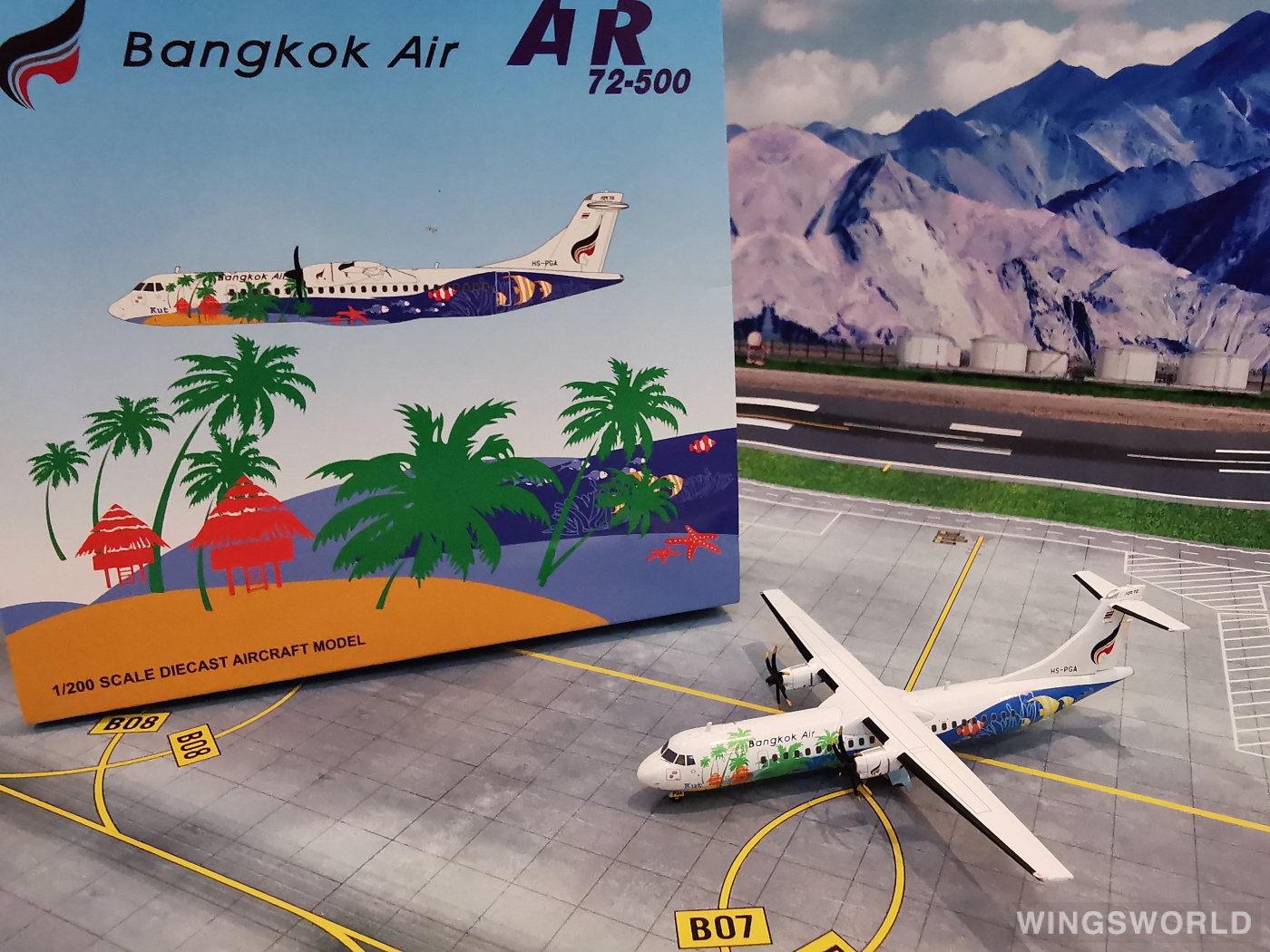 JC Wings 1:200 ATR 72 Bangkok Airways 曼谷航空XX2748 HS-PGA