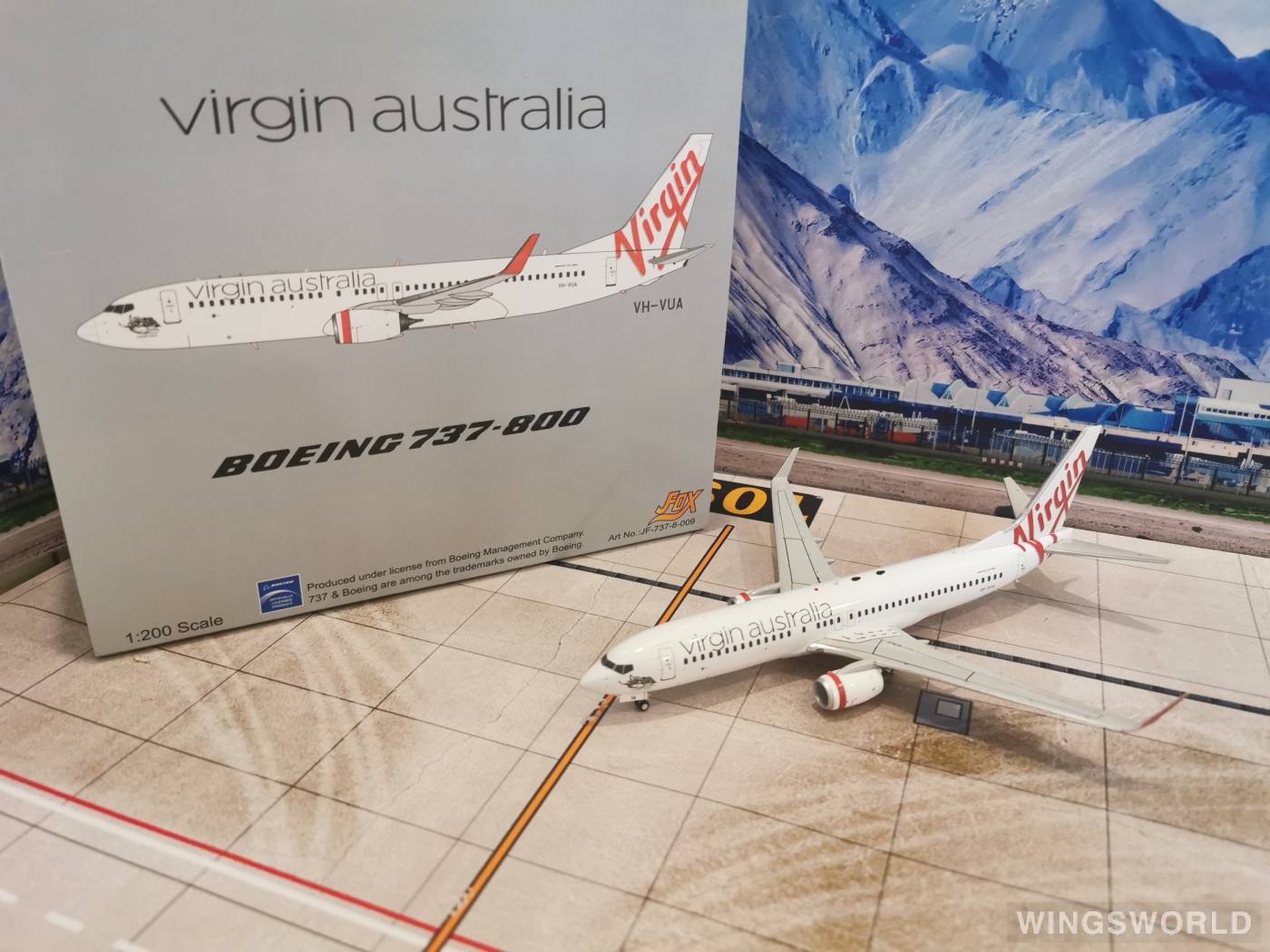 JFOX 1:200 JF-737-8-009 Virgin Australia 维珍澳大利亚航空 Boeing 737-800 VH-VUA