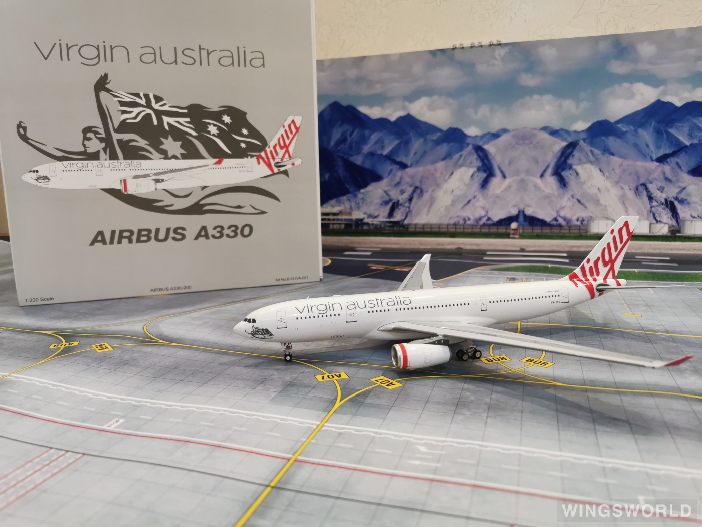 Inflight200 1:200 B-333VA-001 Virgin Australia 维珍澳大利亚航空 Airbus A330-200 VH-XFJ