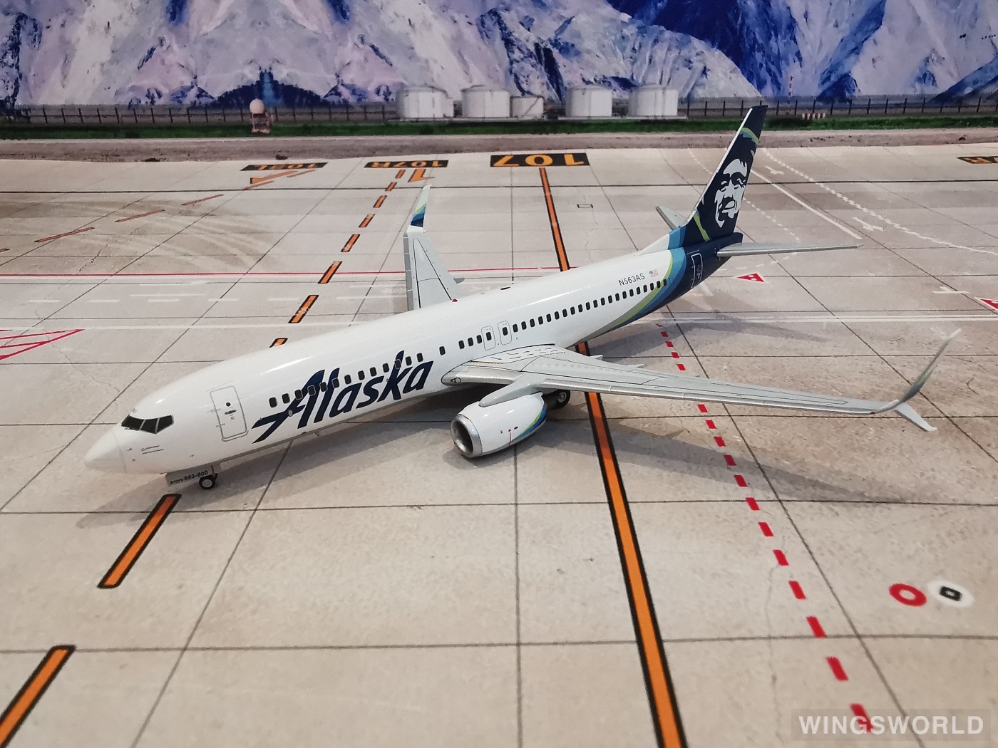 Geminijets 1:200 G2ASA594 Alaska Airlines 阿拉斯加航空 Boeing 737-800 N563AS