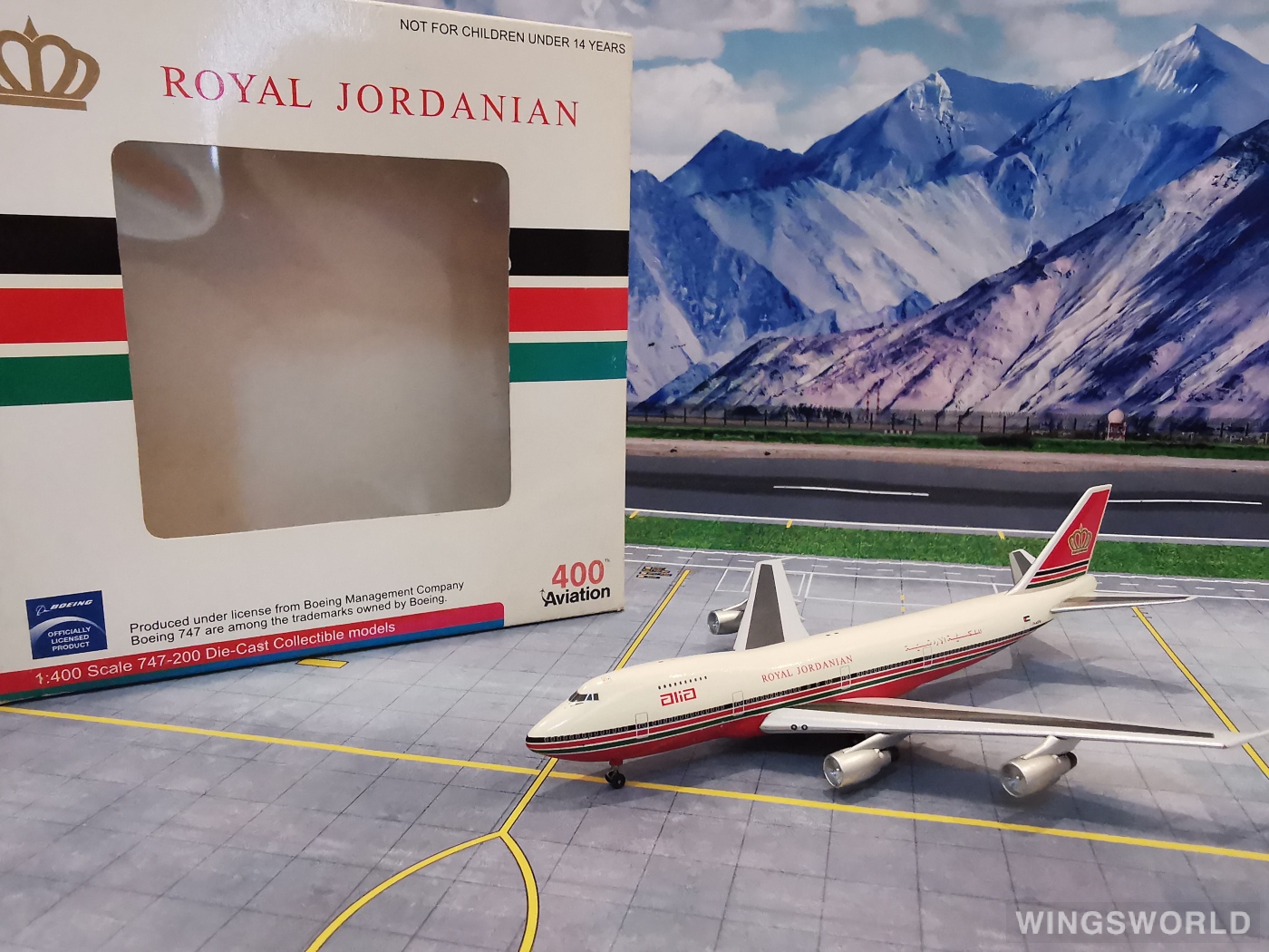 Aviation400 1:400 Boeing 747-200 Royal Jordanian Airlines 皇家约旦 