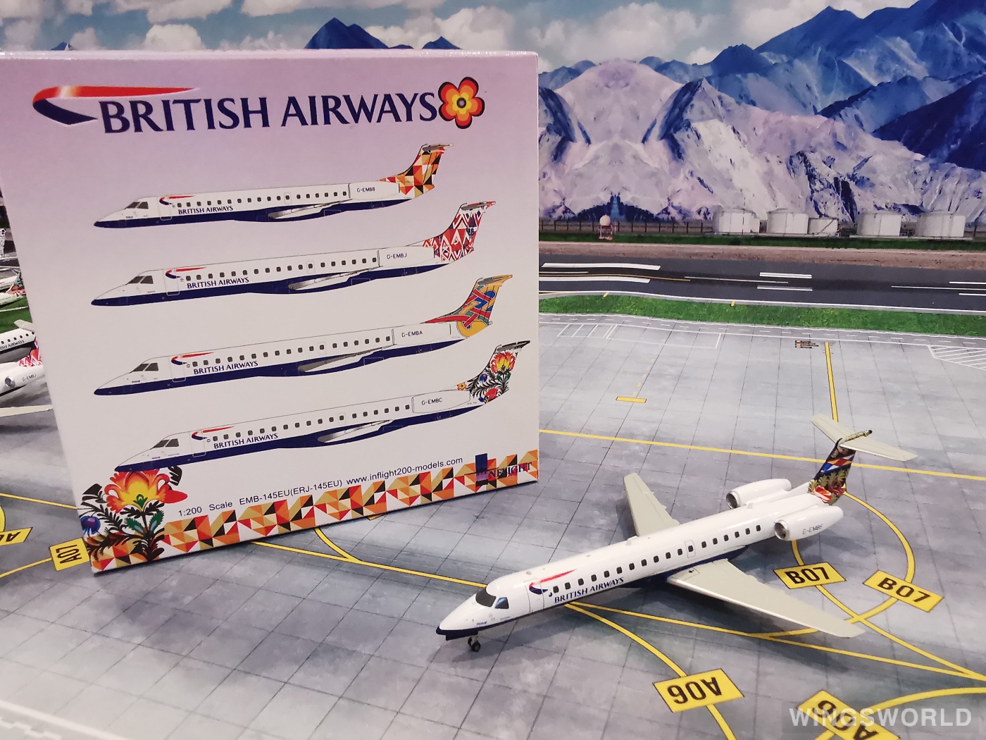 1/200 inflight British Airways EMB-145 - メルカリ