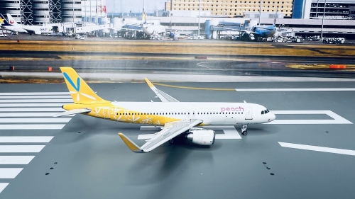 フェニックス Peach A320 JA08VA  1/400 JC Wings 1:400 Peach Aviation Airbus A320 Diecast Aircraft