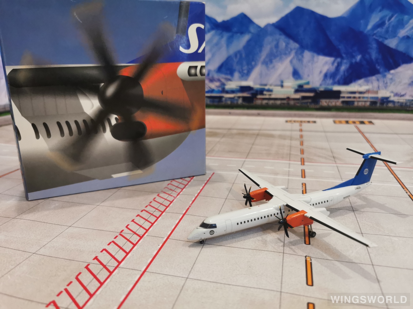 Jet-X 1:200 JETL166 SAS 北欧航空 Bombardier Dash 8-400 N5-35DS