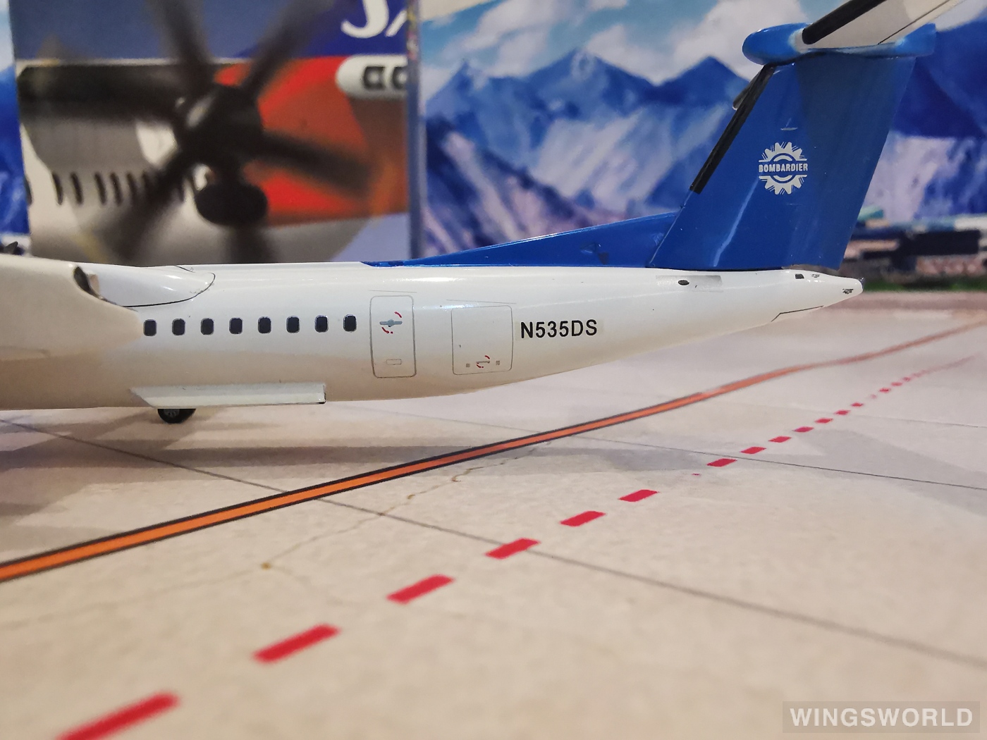 Jet-X 1:200 JETL166 SAS 北欧航空 Bombardier Dash 8-400 N5-35DS