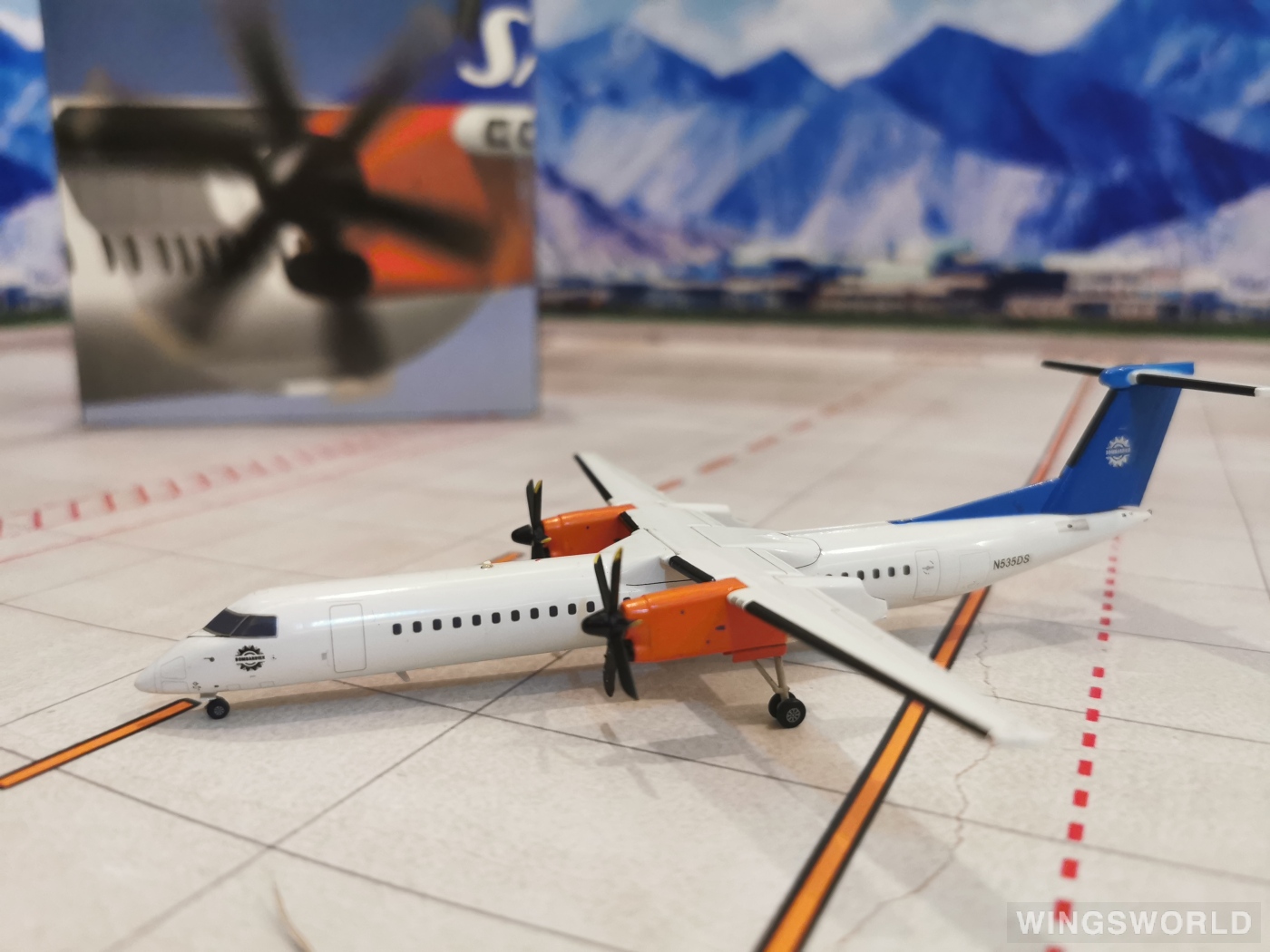 Jet-X 1:200 JETL166 SAS 北欧航空 Bombardier Dash 8-400 N5-35DS
