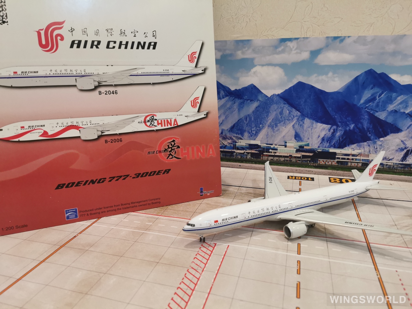 Inflight200 1:200 IF7773CA0616 Air China 中国国际航空 Boeing 777-300ER B-2046