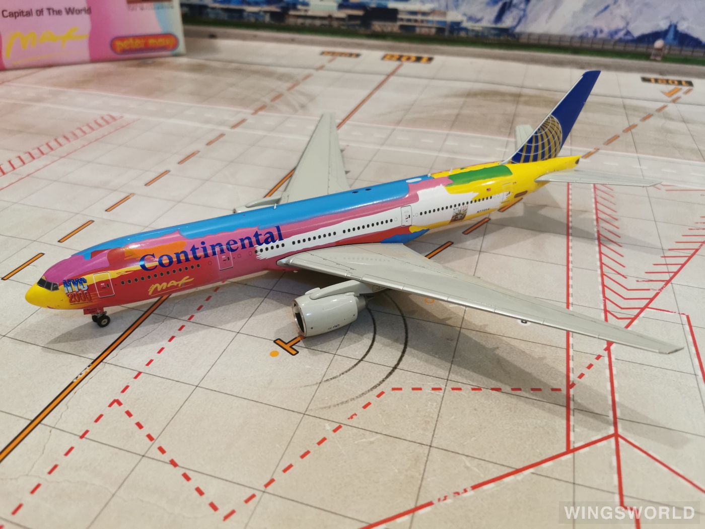 JC Wings 1:200 XX2108 Continental Airlines 美国大陆航空 Boeing 777-200 N77014