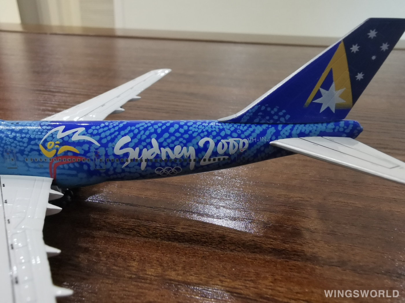 C&C Wings 1:400 20055 Ansett 澳洲安捷航空 Boeing 747-300 VH-INJ