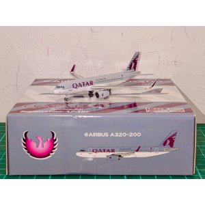 Qatar 卡塔尔航空 Airbus A320 A7-AHV 2010s colors. With rolling gears. PH10812 Phoenix 1:400