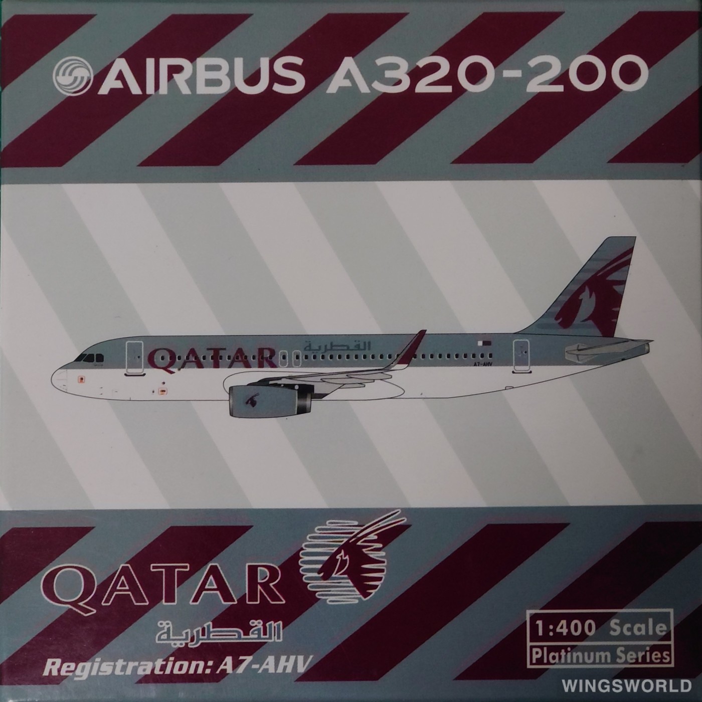 Phoenix 1:400 PH10812 Qatar 卡塔尔航空 Airbus A320 A7-AHV