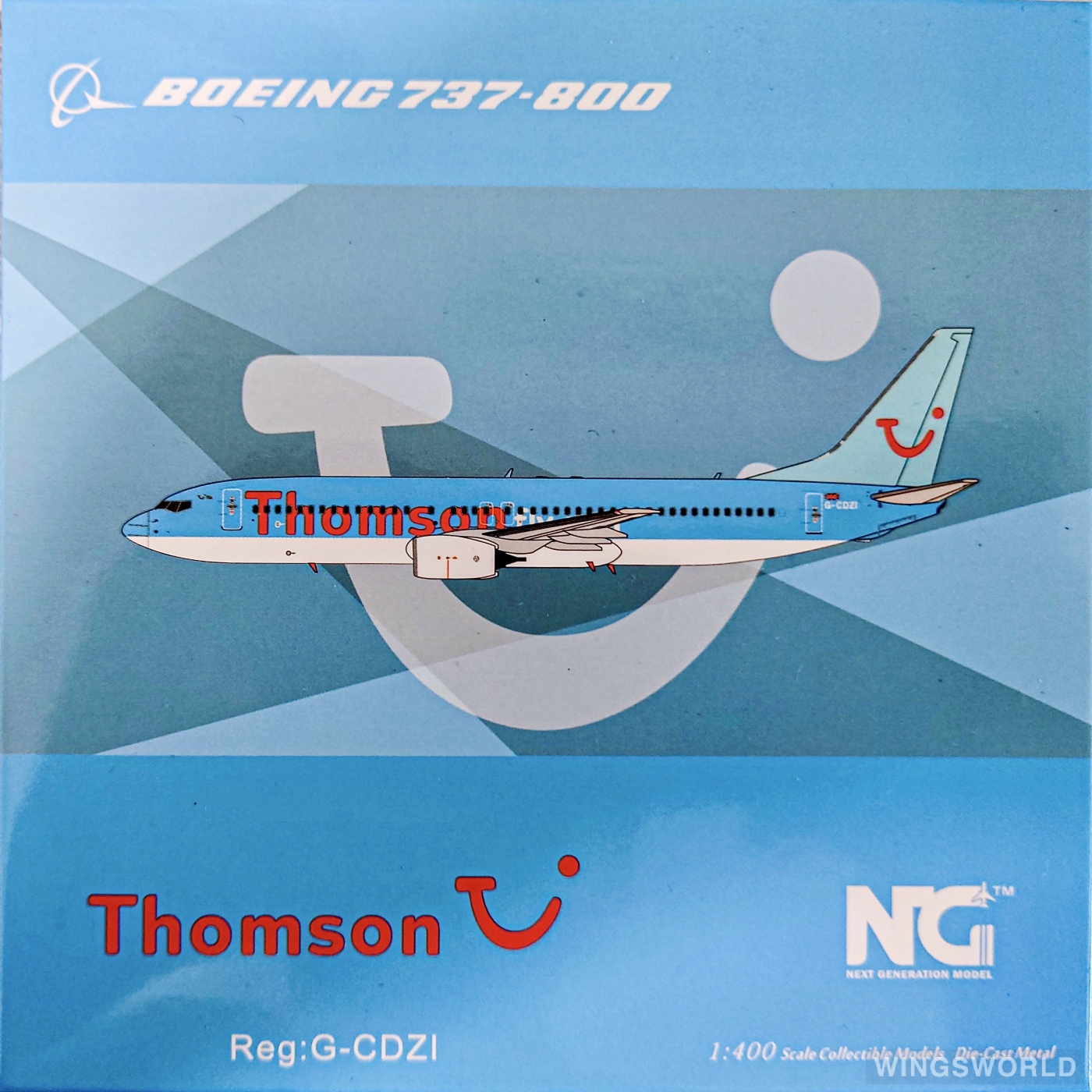 NGmodels 1:400 NG58007 Thomson Airways 汤姆森航空 Boeing 737-800 G-CDZI