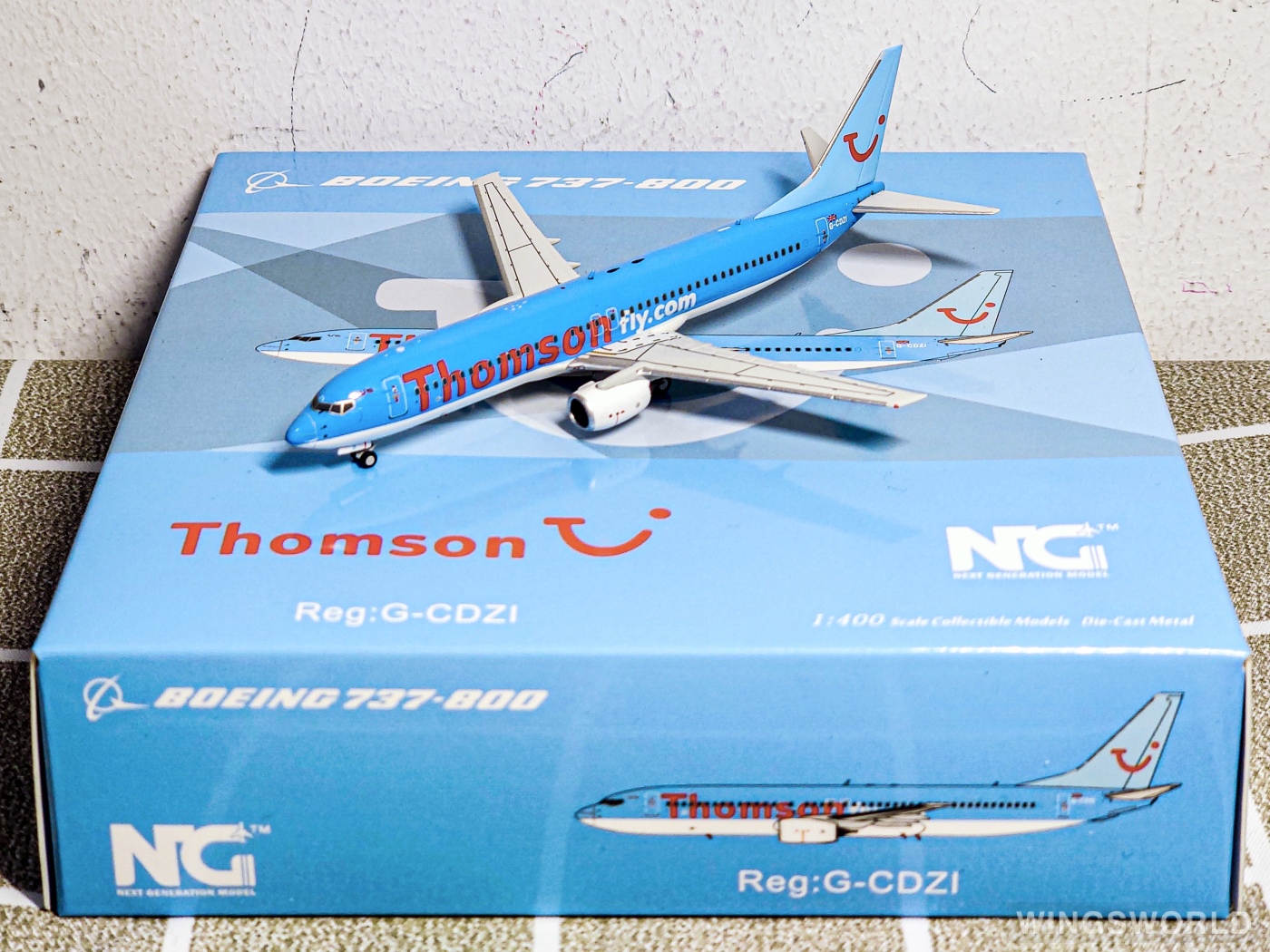NGmodels 1:400 NG58007 Thomson Airways 汤姆森航空 Boeing 737-800 G-CDZI