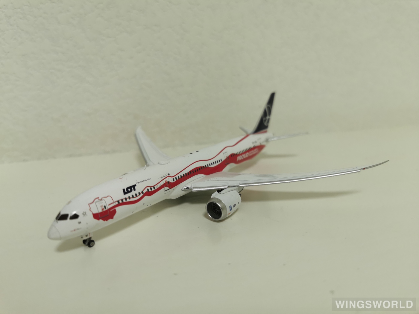 JC Wings 1:400 XX4062A LOT 波兰航空 Boeing 787-9 SP-LSC