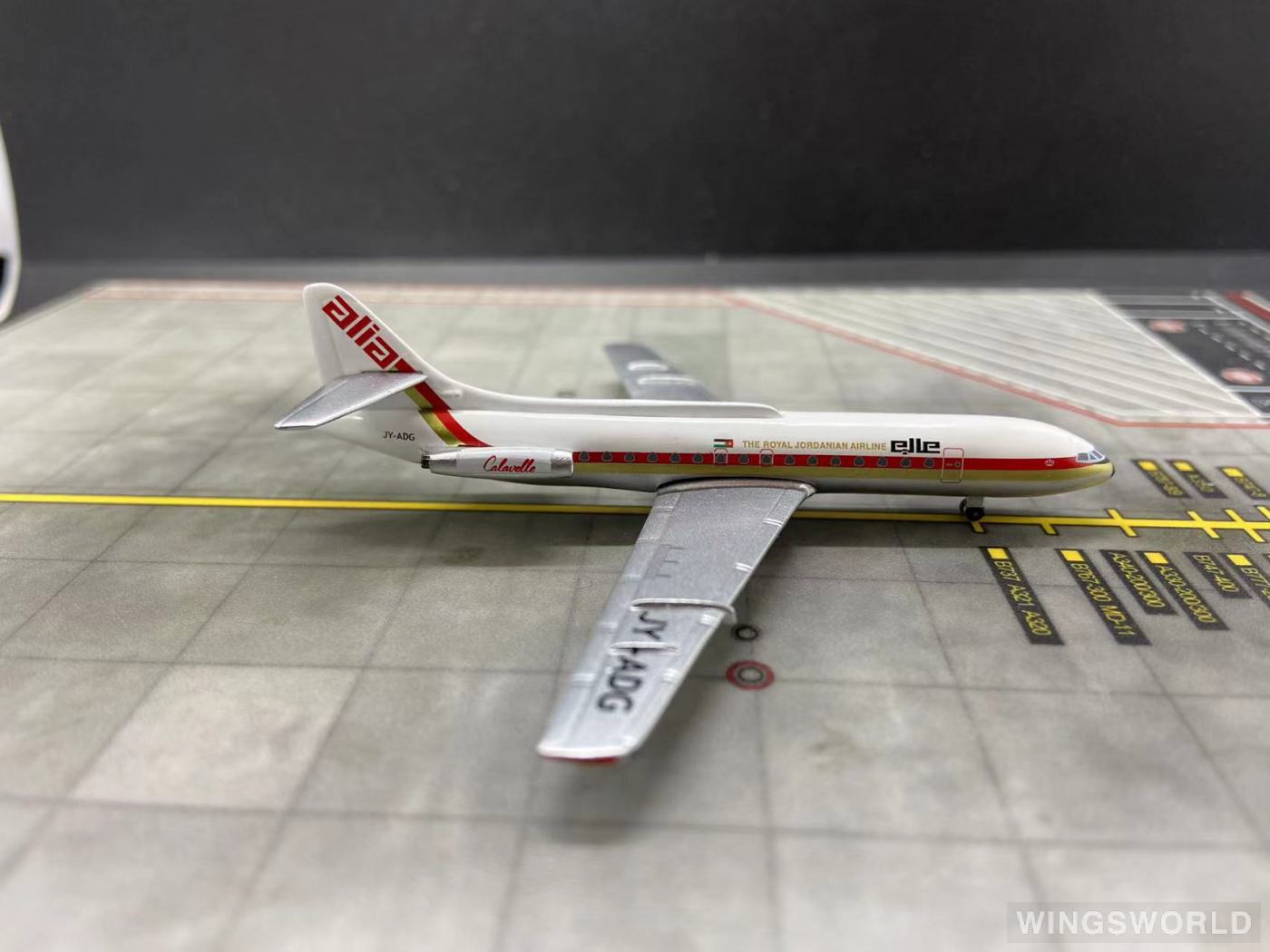 AeroClassics 1:400 AC419946 Royal Jordanian Airlines 皇家约旦航空 Sud Aviation SE 210 JY-ADG