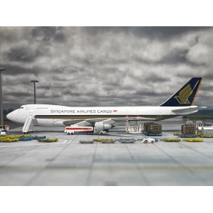 Singapore Airlines 新加坡航空 Boeing 747-200 9V-SQU  JX601 Jet-X 1:400