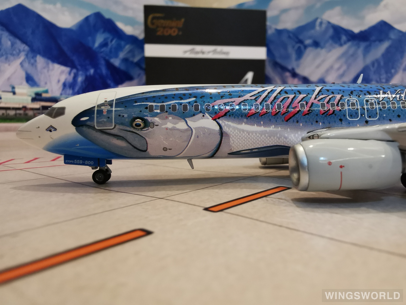 Geminijets 1:200 G2ASA360 Alaska Airlines 阿拉斯加航空 Boeing 737-800 N559AS