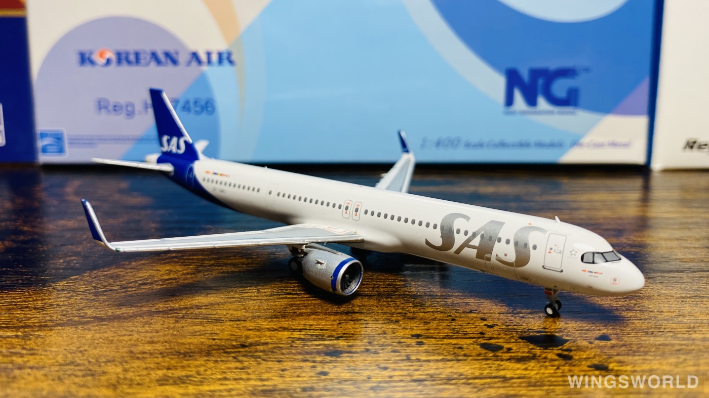 Pandamodel 1:400 202033 SAS 北欧航空 Airbus A321neo SE-DMO