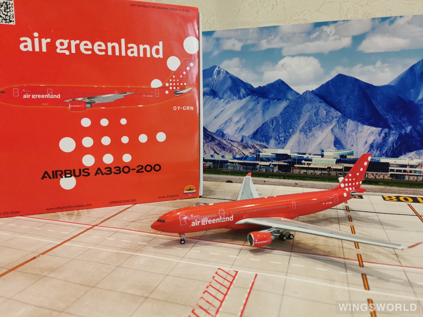 Inflight200 1:200 IF3320118 Air Greenland 格陵兰航空 Airbus A330-200 OY-GRN