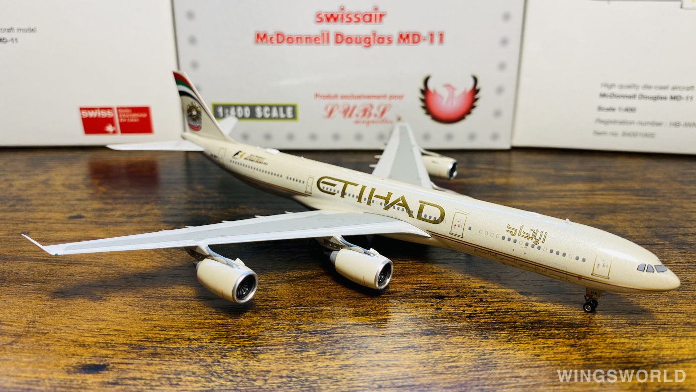 Phoenix 1:400 PH11240 Etihad Airways 阿提哈德航空 Airbus A340-500 A6-EHA