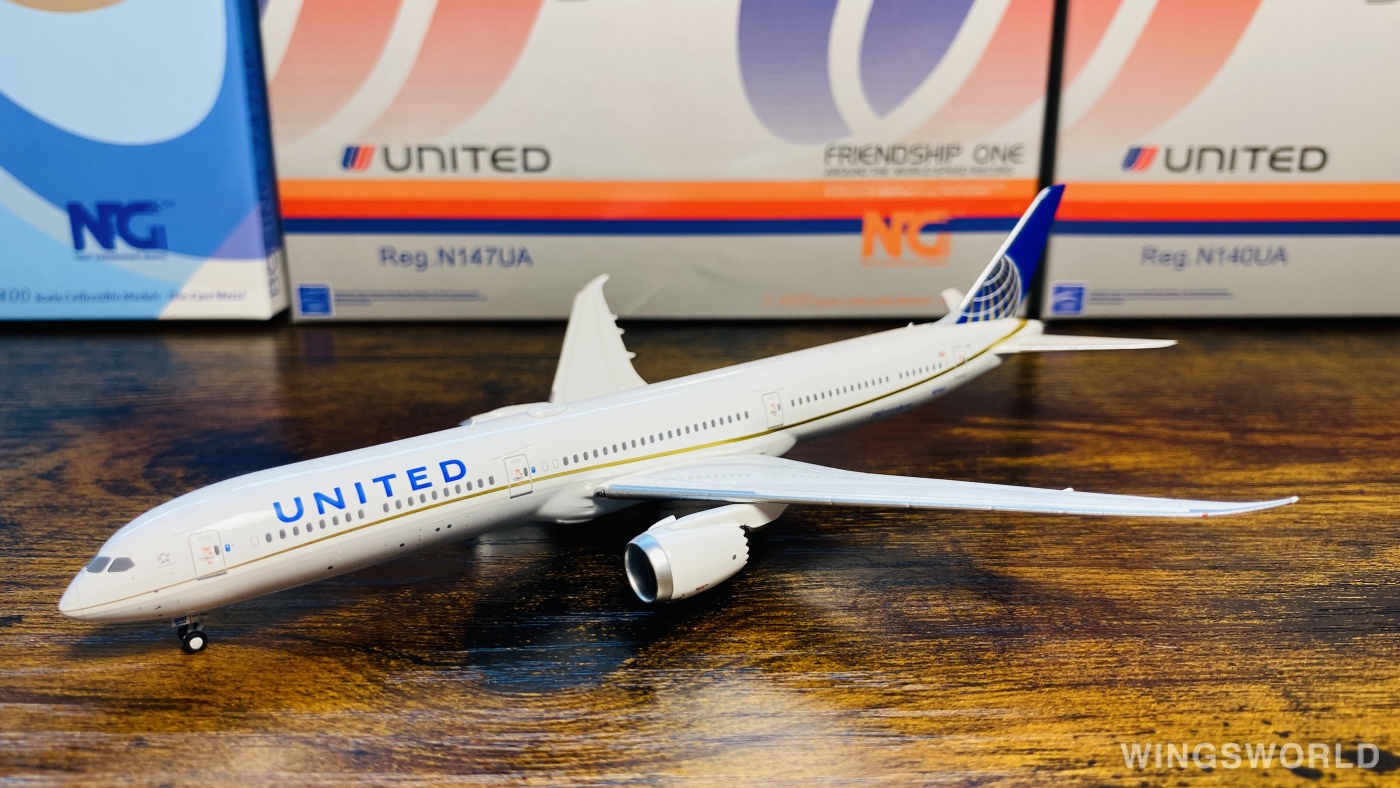 NG models 1:400 Boeing 787-10 United Airlines 美国联合航空