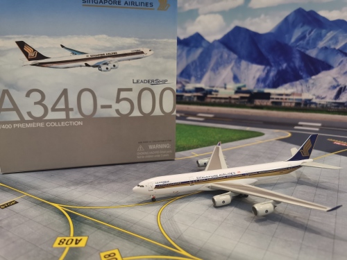 Singapore Airlines 新加坡航空 Airbus A340-500 9V-SGB Leadership 55633 Dragon Models 1:400