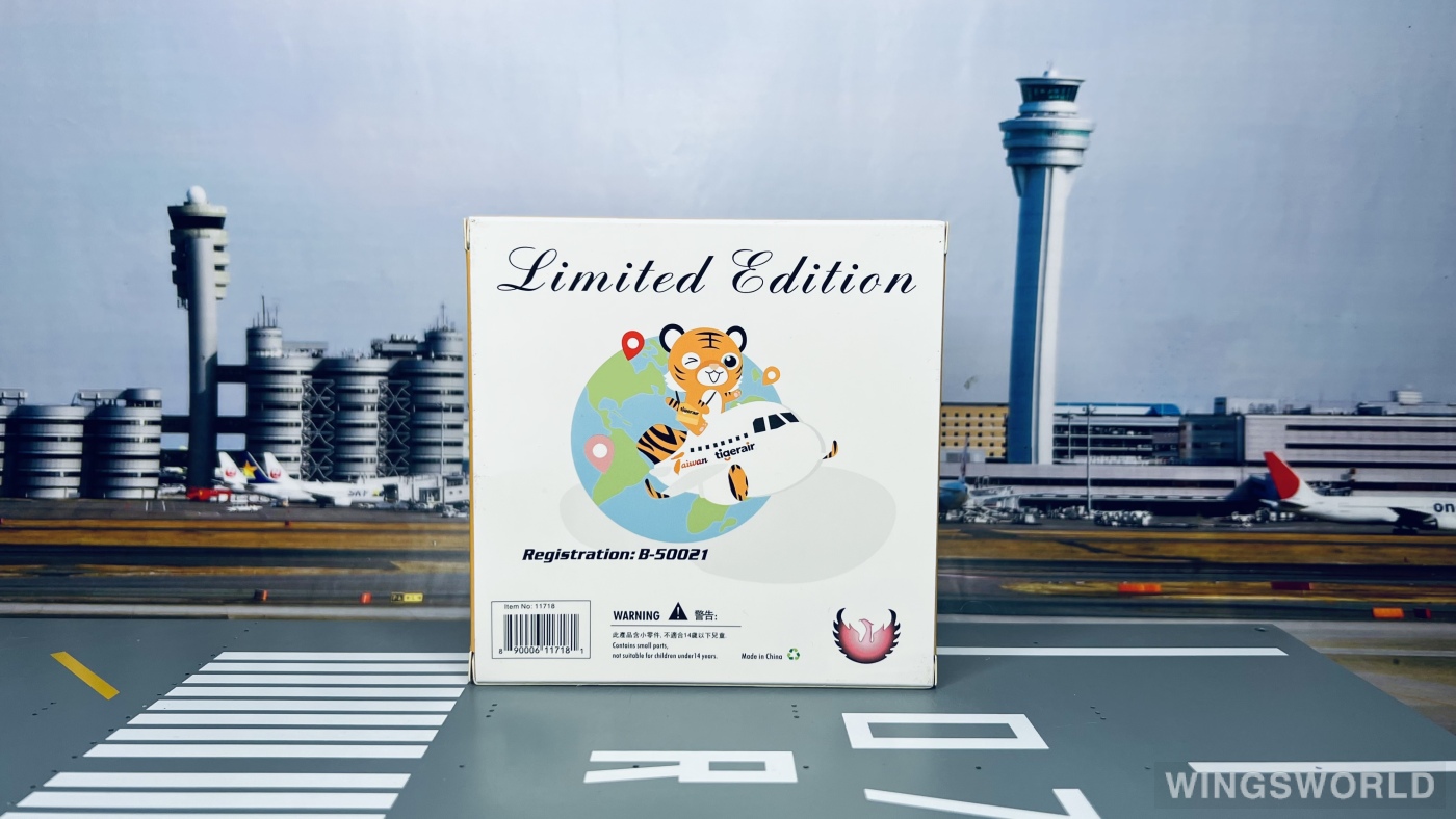 Phoenix 1:400 PH11718 Tigerair 欣丰虎航 Airbus A320neo B-50021