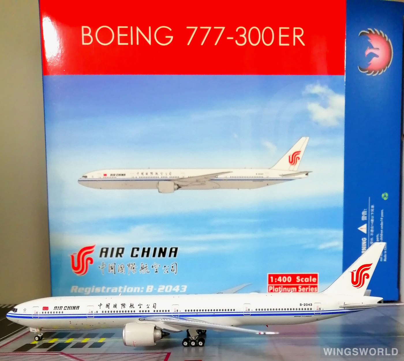 Phoenix 1:400 PH11711 Air China 中国国际航空 Boeing 777-300ER B-2043