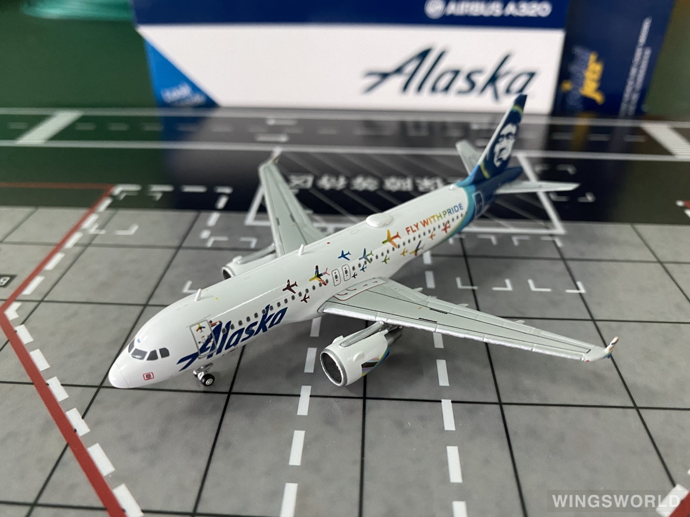 Geminijets 1:400 GJASA2042 Alaska Airlines 阿拉斯加航空 Airbus A320 N854VA