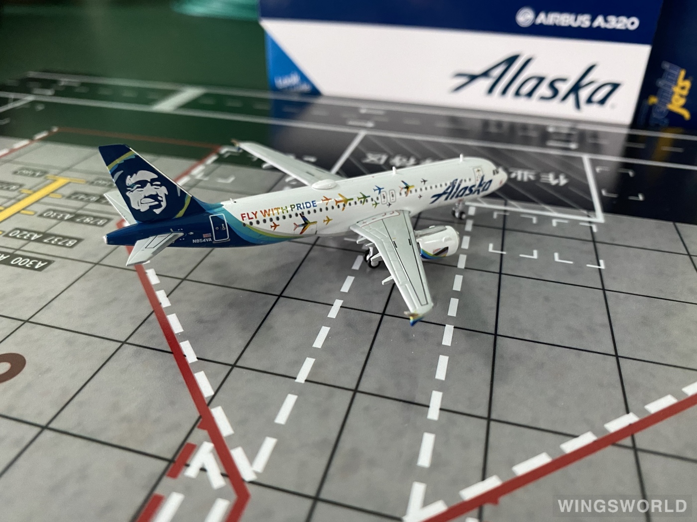 Geminijets 1:400 GJASA2042 Alaska Airlines 阿拉斯加航空 Airbus A320 N854VA