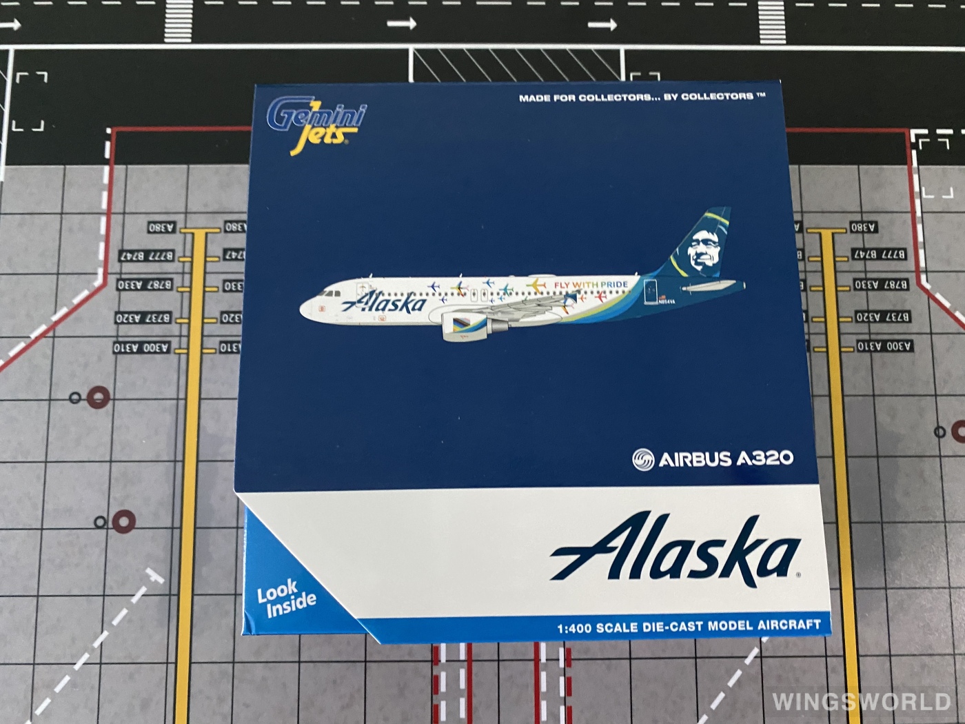Geminijets 1:400 GJASA2042 Alaska Airlines 阿拉斯加航空 Airbus A320 N854VA