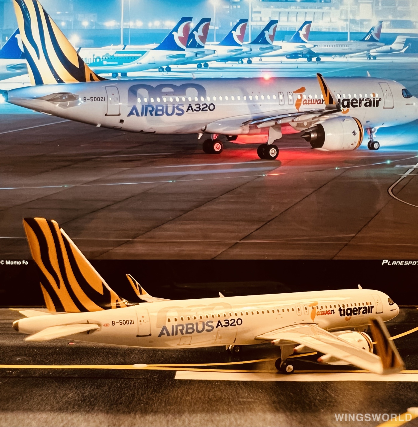 Phoenix 1:400 PH11718 Tigerair 欣丰虎航 Airbus A320neo B-50021