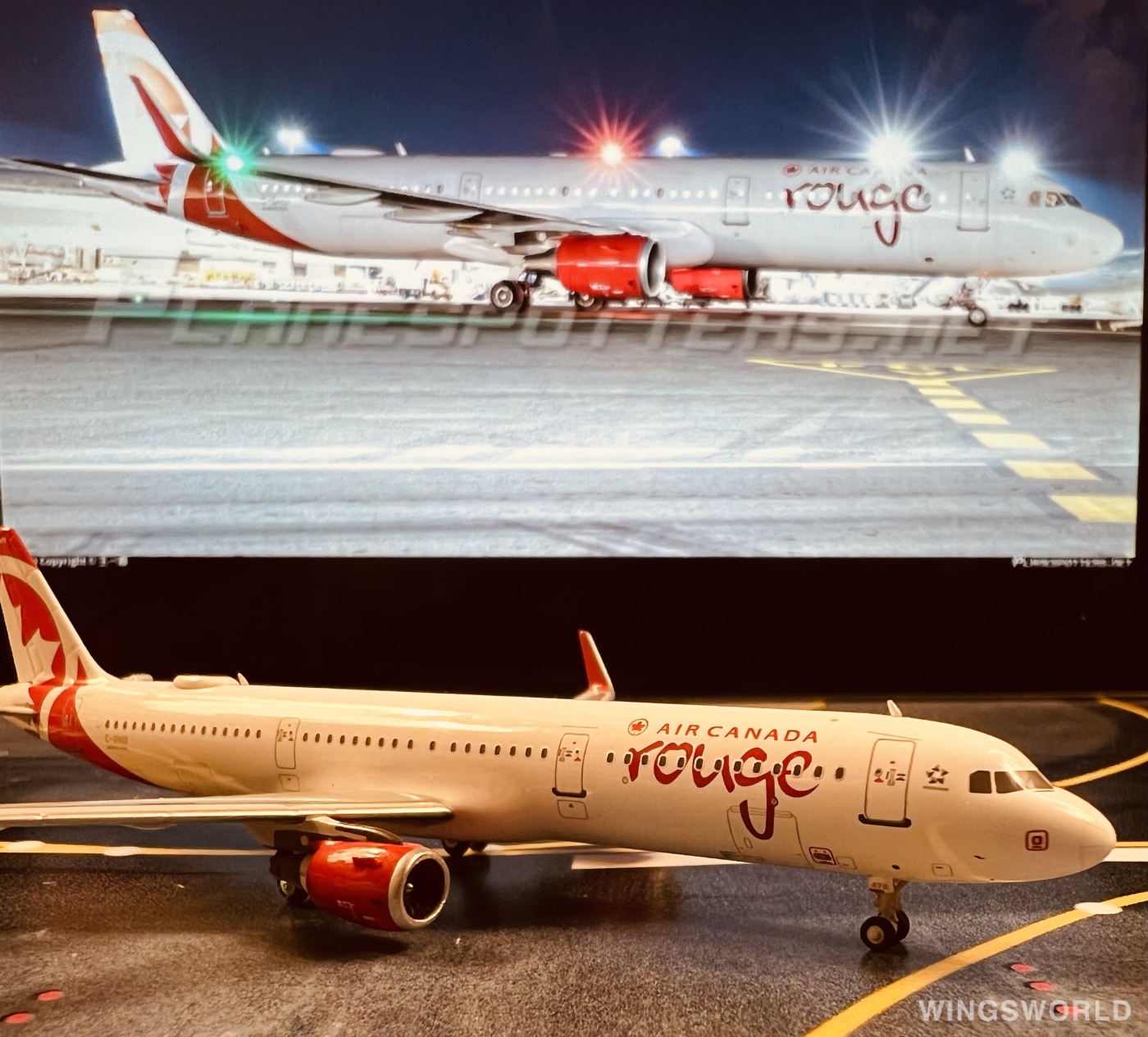 NGmodels 1:400 NG13020 Air Canada Rouge 加拿大胭脂航空 Airbus A321 C-GHQI