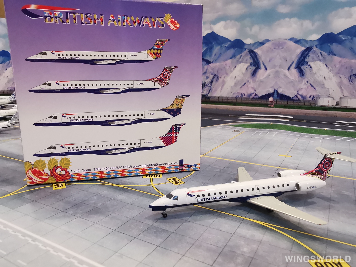 Inflight200 1:200 Embraer ERJ-145 British Airways 英国航空