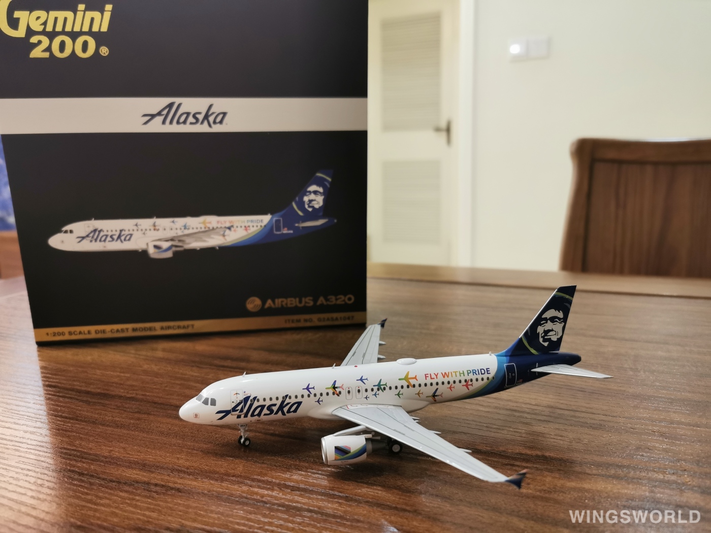 Geminijets 1:200 G2ASA1047 Alaska Airlines 阿拉斯加航空 Airbus A320 N854VA