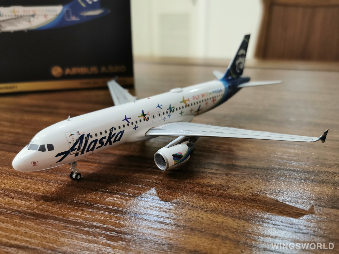 Geminijets 1:200 G2ASA1047 Alaska Airlines 阿拉斯加航空 Airbus A320 N854VA
