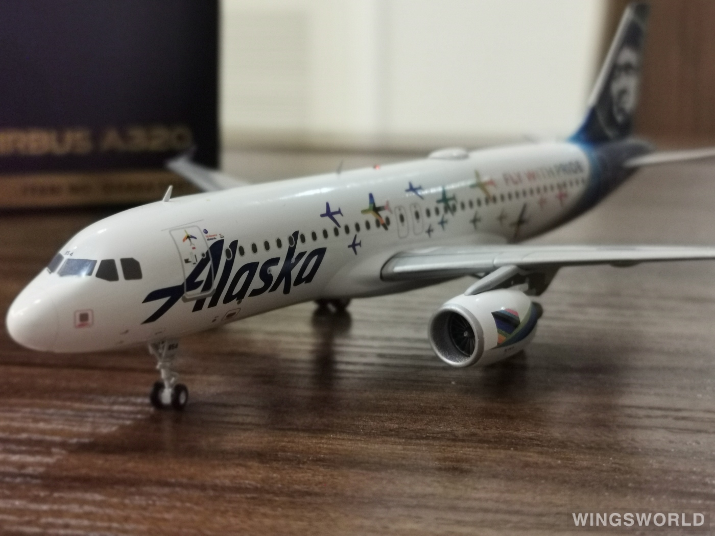 Geminijets 1:200 G2ASA1047 Alaska Airlines 阿拉斯加航空 Airbus A320 N854VA