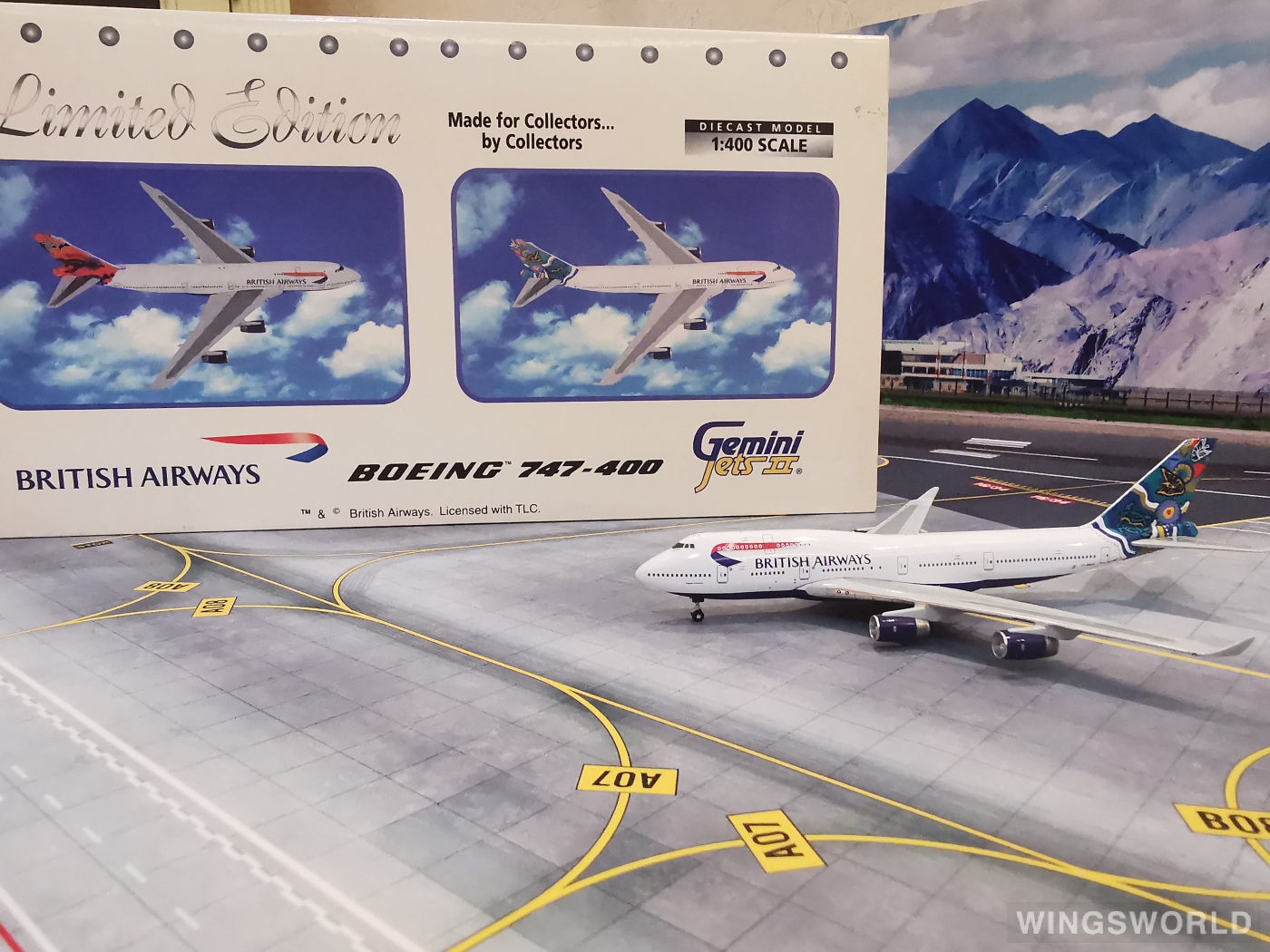 Geminijets 1:400 GJBAW317 British Airways 英国航空 Boeing 747-400 G-BNLN