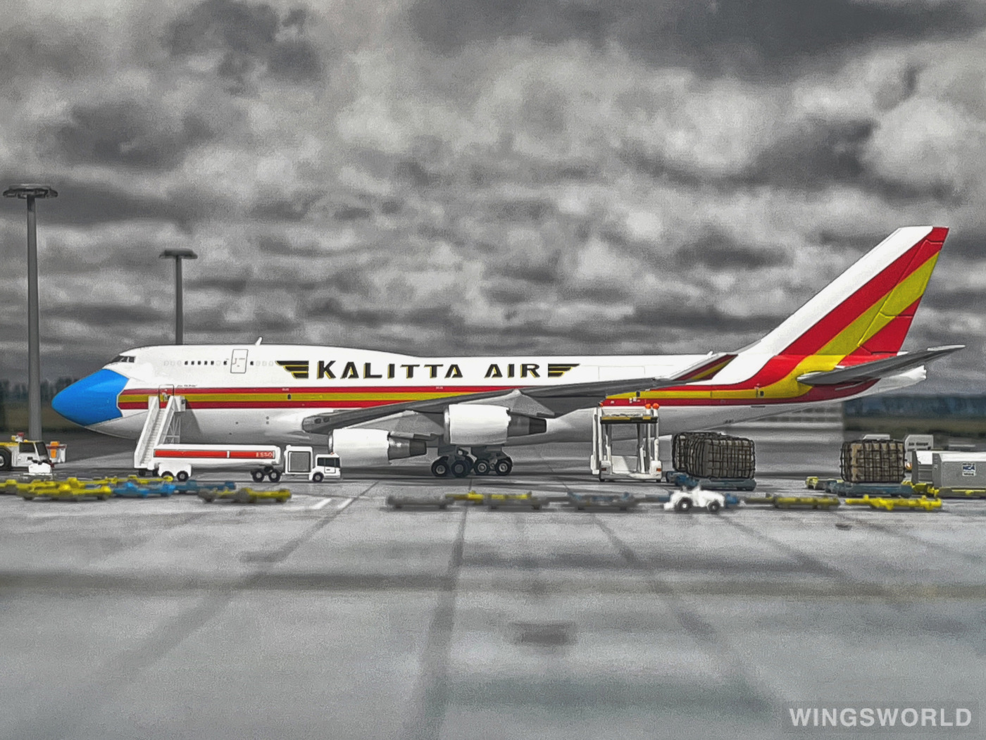 Geminijets 1:400 GJCKS1999 Kalitta Air 卡利塔航空 Boeing 747-400 N744CK